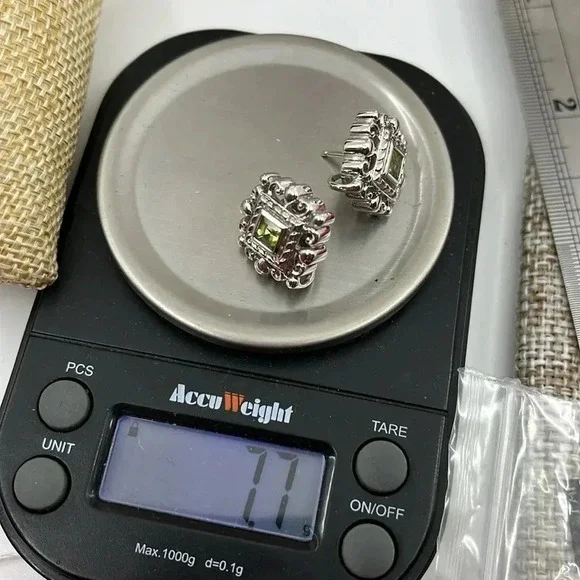 Rare Jennifer Cary 925 Silver Gemstone Earrings & Pendants Set - Picture 12 of 15